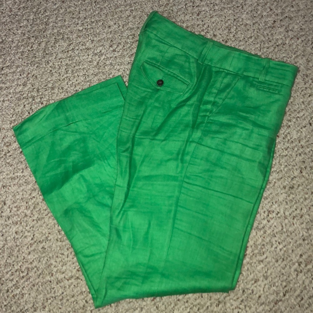 J. Crew Linen Cafe Trouser Pants